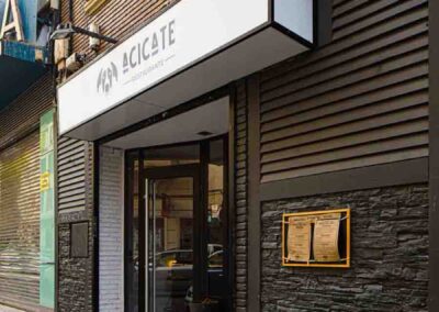 entrada del restaurante acicate